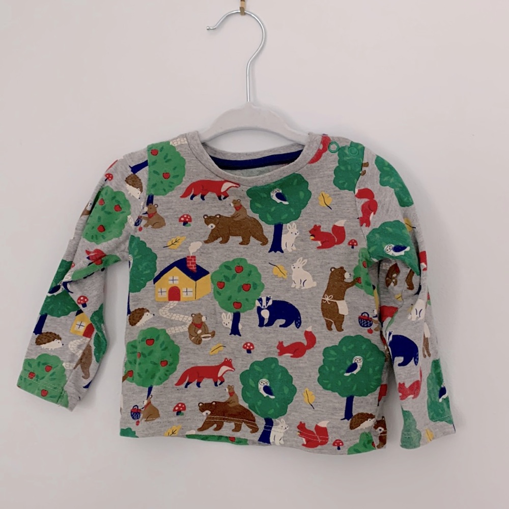 6-9m Baby Boden Long Sleeve Shirt